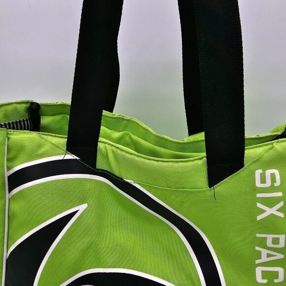 6 Pack Fitness Prodigy Camille Meal Management Tote Lime Green/Black - Picture 3 of 16